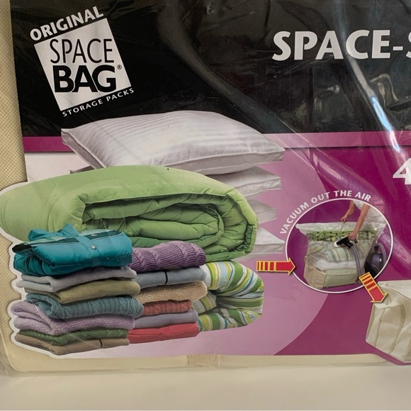 NEW Space Saver Tote Bag Vacuum Seal Storage JUMBO Size 25.5" X 19.75" X 10.5" - Picture 4 of 7